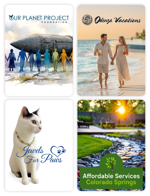 Case studies: Our Planet Project Foundation, Odenza Vacations, Jewels Fur Paws, and Affordable Services Colorado Springs