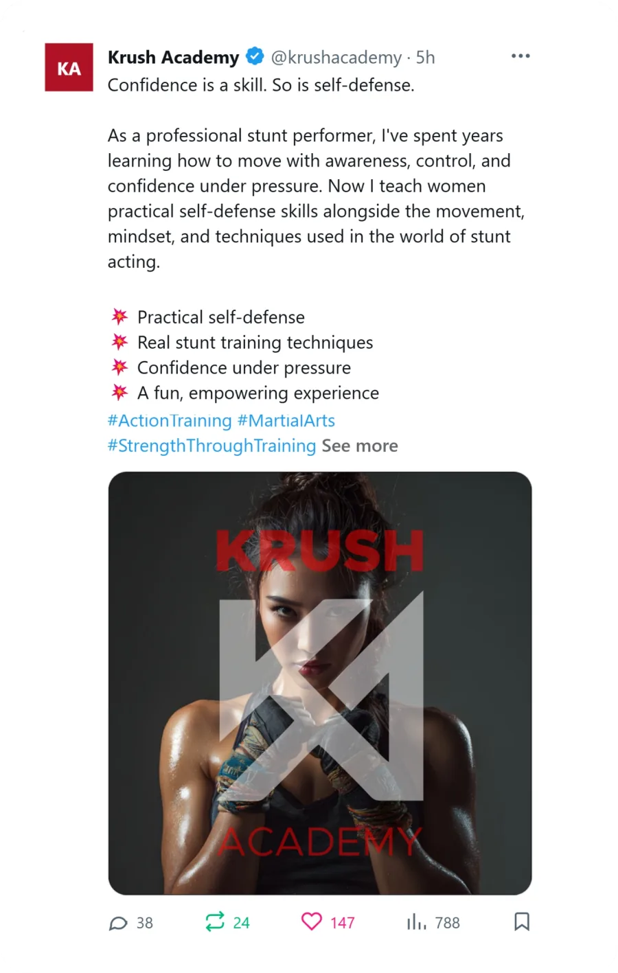 Fitness X post