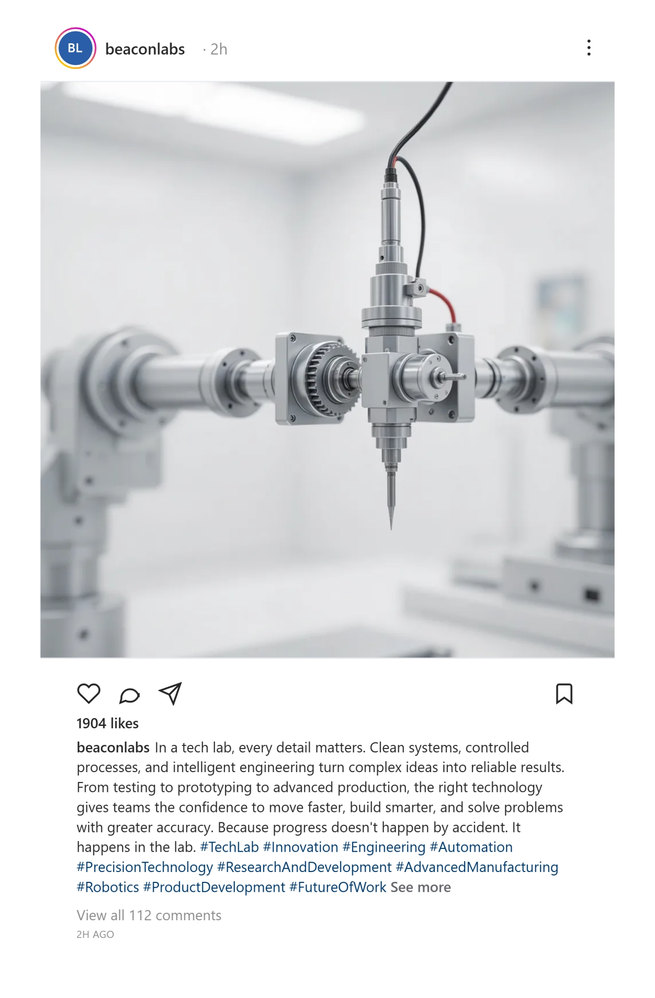 Tech Instagram post